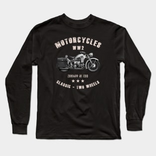 Zundapp KS 600 Retro Vintage Motorcycle WW2 Long Sleeve T-Shirt